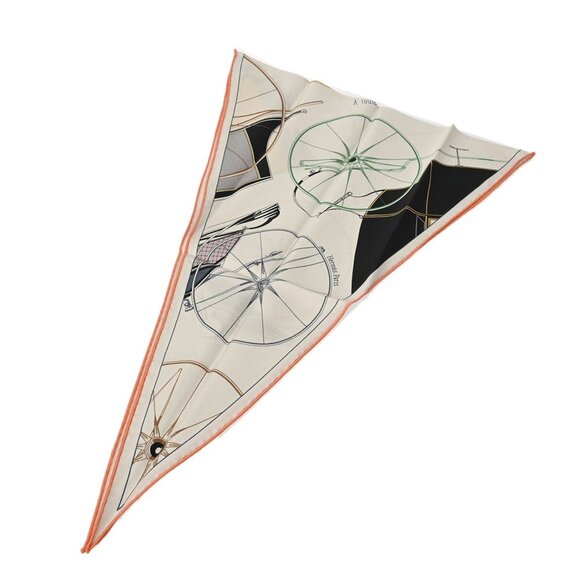 HERMES Black Silk Scarf - Picture 2 of 16